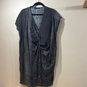 ALLSAINTS gray 100% Silk Dress